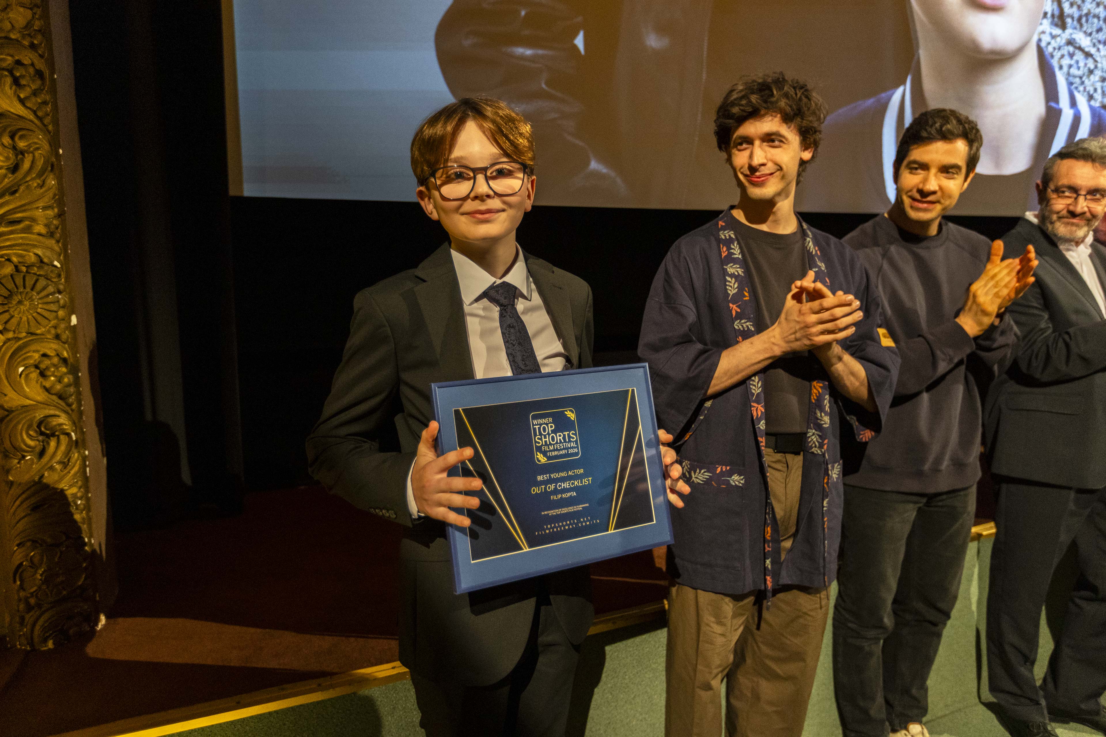 Best Young Actor Filip Kopta